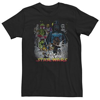 Men's Star Wars Vintage Action Poster Tee