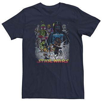 Men's Star Wars Vintage Action Poster Tee