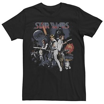 Men's Star Wars Vintage Kanji Movie Poster Tee