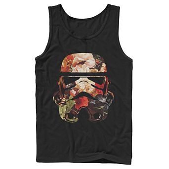 Men's Star Wars Stormtrooper Helmet Flower Fill Tank Top