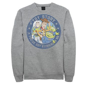 Disney / Pixar's Toy Story Woody, Buzz Lightyear & Aliens Men's You've Got A Friend Sweatshirt
