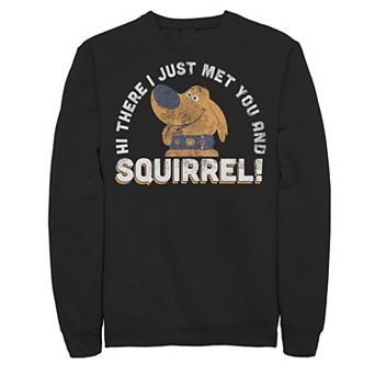 Disney / Pixar's Up Dug Men's Just Met and SQUIRREL! Sweatshirt