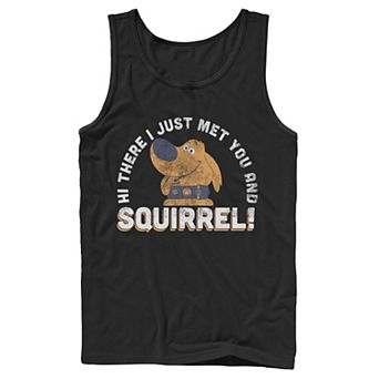 Disney / Pixar's Up Dug Men's Just Met and SQUIRREL! Tank Top