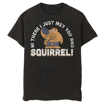 Disney / Pixar's Up Dug Men's Just Met and SQUIRREL! Tee