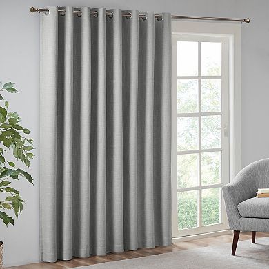 SunSmart Arlie Printed Heathered Blackout Patio Curtain