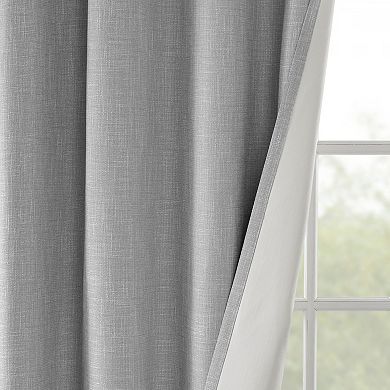 SunSmart Arlie Printed Heathered Blackout Patio Curtain