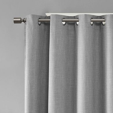 SunSmart Arlie Printed Heathered Blackout Patio Curtain