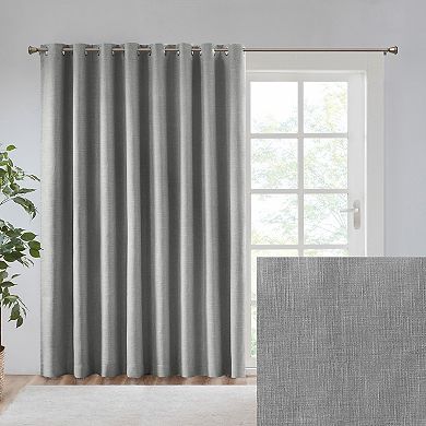 SunSmart Arlie Printed Heathered Blackout Patio Curtain