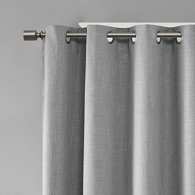 SunSmart Arlie Printed Heathered Blackout Patio Curtain