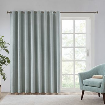 Madison Park Arlie Printed Heathered 1-Panel Blackout Patio Curtain