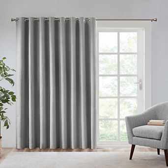 Madison Park Arlie Printed Heathered 1-Panel Blackout Patio Curtain