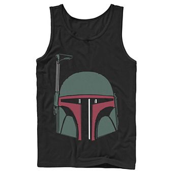 Men's Star Wars Boba Fett Simple Helmet Tank Top