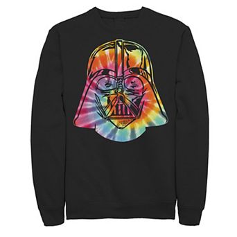 Men's Star Wars Darth Vader Mask Tie-Dye Sweatshirt