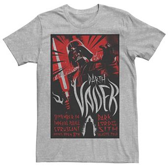 Men's Star Wars Darth Vader Dark Lord Galactic Tour Poster Tee