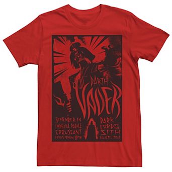 Men's Star Wars Darth Vader Dark Lord Galactic Tour Poster Tee