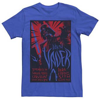 Men's Star Wars Darth Vader Dark Lord Galactic Tour Poster Tee