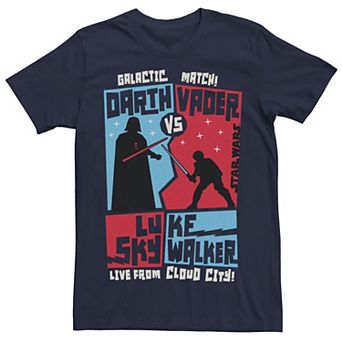 Men's Star Wars Vader vs Skywalker Live From Cloud City Tee