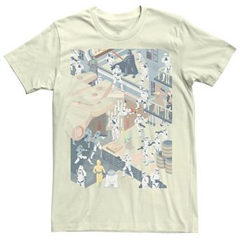 Men's Star Wars Character Mashup Poster Tee