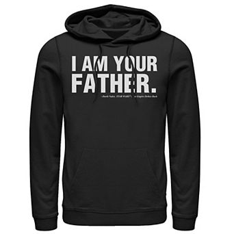 Men's Star Wars Father's Day I Am Your Father Text Movie Quote Hoodie