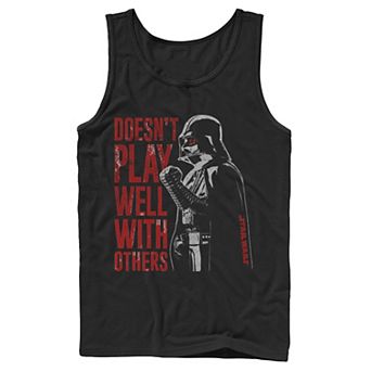 Men's Star Wars Vader Doesn't Play Well Tank Top
