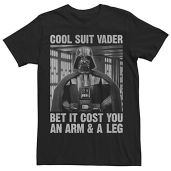 Men's Star Wars Darth Vader Cool Suit At What Cost Tee