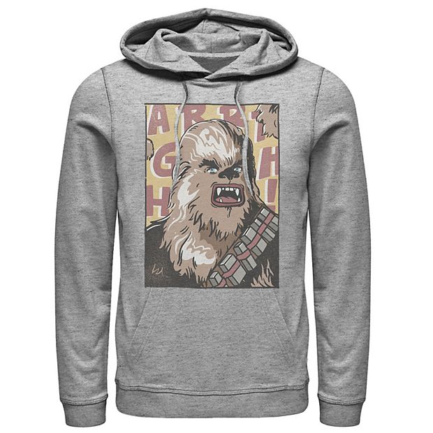 Men s Star Wars Chewbacca Comic Book Character Portrait Hoodie