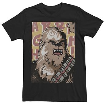 Men's Star Wars Chewbacca Comic Book Character Portrait Tee