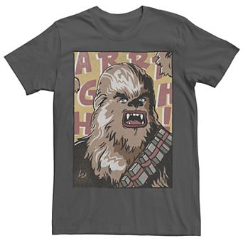 Men's Star Wars Chewbacca Comic Book Character Portrait Tee