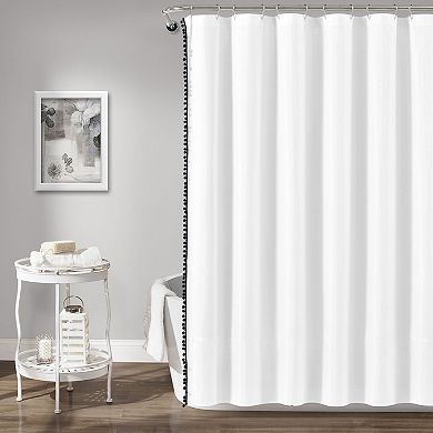Lush Decor Pom Pom Shower Curtain