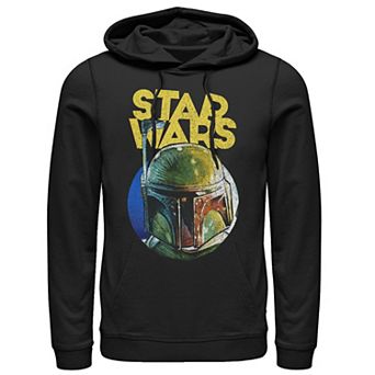 Men's Star Wars Boba Grunge Helmet Hoodie