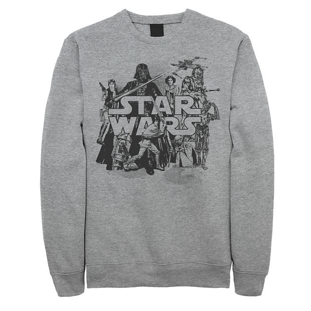 Men's Star Wars Character Collage Sweatshirt