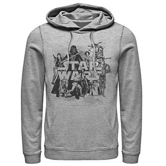 Men's Star Wars Character Collage Hoodie