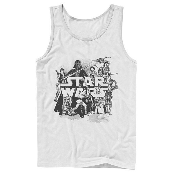 Men's Star Wars Character Collage Tank Top