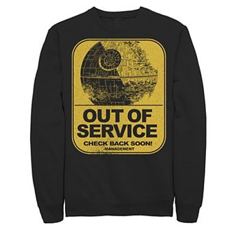 Men's Star Wars Death Star Out Of Service Check Back Soon Sweatshirt