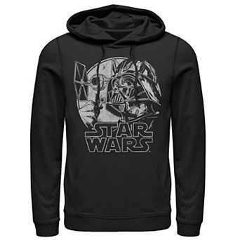 Men's Star Wars Darth Vader And Ships Hoodie
