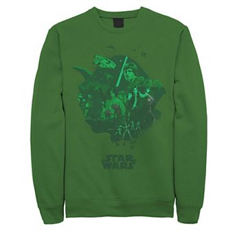 Men's Star Wars Yoda Head Shot Fill Sweatshirt