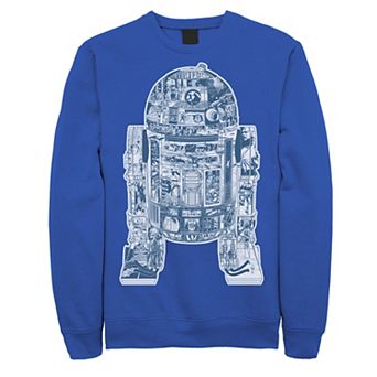 Men's Star Wars R2-D2 Black And White Comic Book Sweatshirt