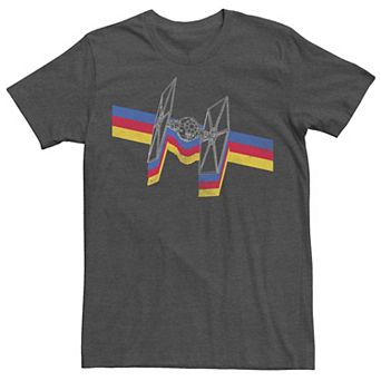 Men's Star Wars Tie Fighter Retro Stripes Tee