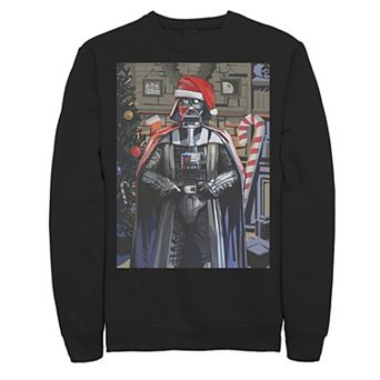 Men's Star Wars Darth Vader Seasons Greetings Poster Sweatshirt