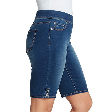 Petite Gloria Vanderbilt Avery Pull-On Bermuda Jean Shorts