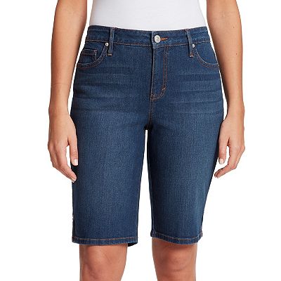 Petite Gloria Vanderbilt Bermuda Jean Shorts