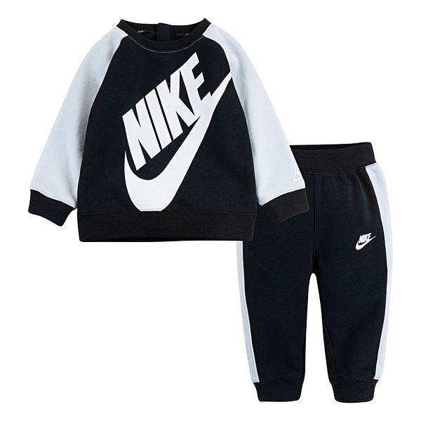 Baby Boy Nike Raglan Pullover Raglan Sweatshirt & Pants Set