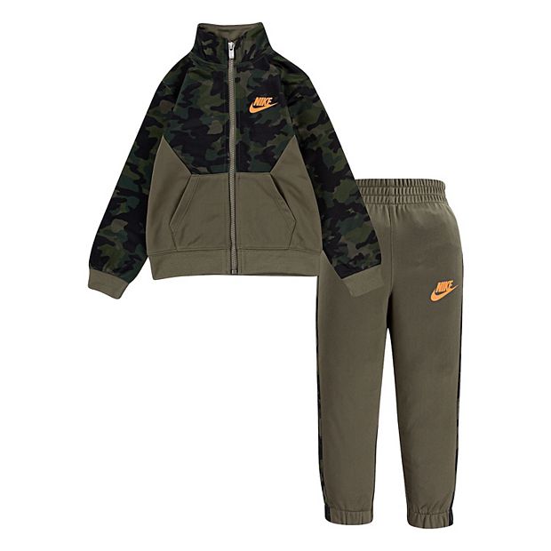 Toddler Boy Nike Camo Zip Track Jacket Pants Set