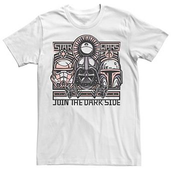 Men's Star Wars Join The Dark Side Boho Character Collage Tee