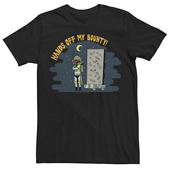 Men's Star Wars Boba Fett H&s Off Halloween Poster Tee