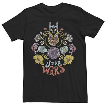 Men's Star Wars Dark Side Floral Logo Tee