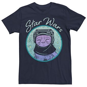 Men's Star Wars: The Rise Of Skywalker Babu Frik Pastel Stars Tee