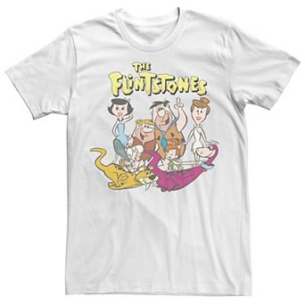 Men's The Flintstone Family Portrait Logo Tee