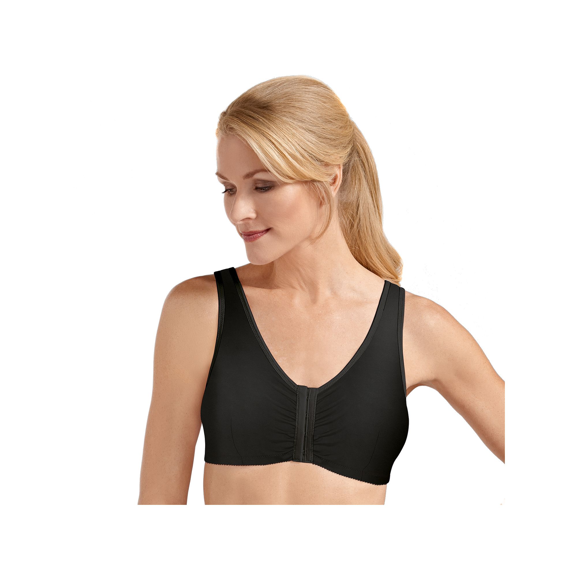 Amoena Mastectomy Bra: Frances Wireless Front Closure, Womens, Size: Small