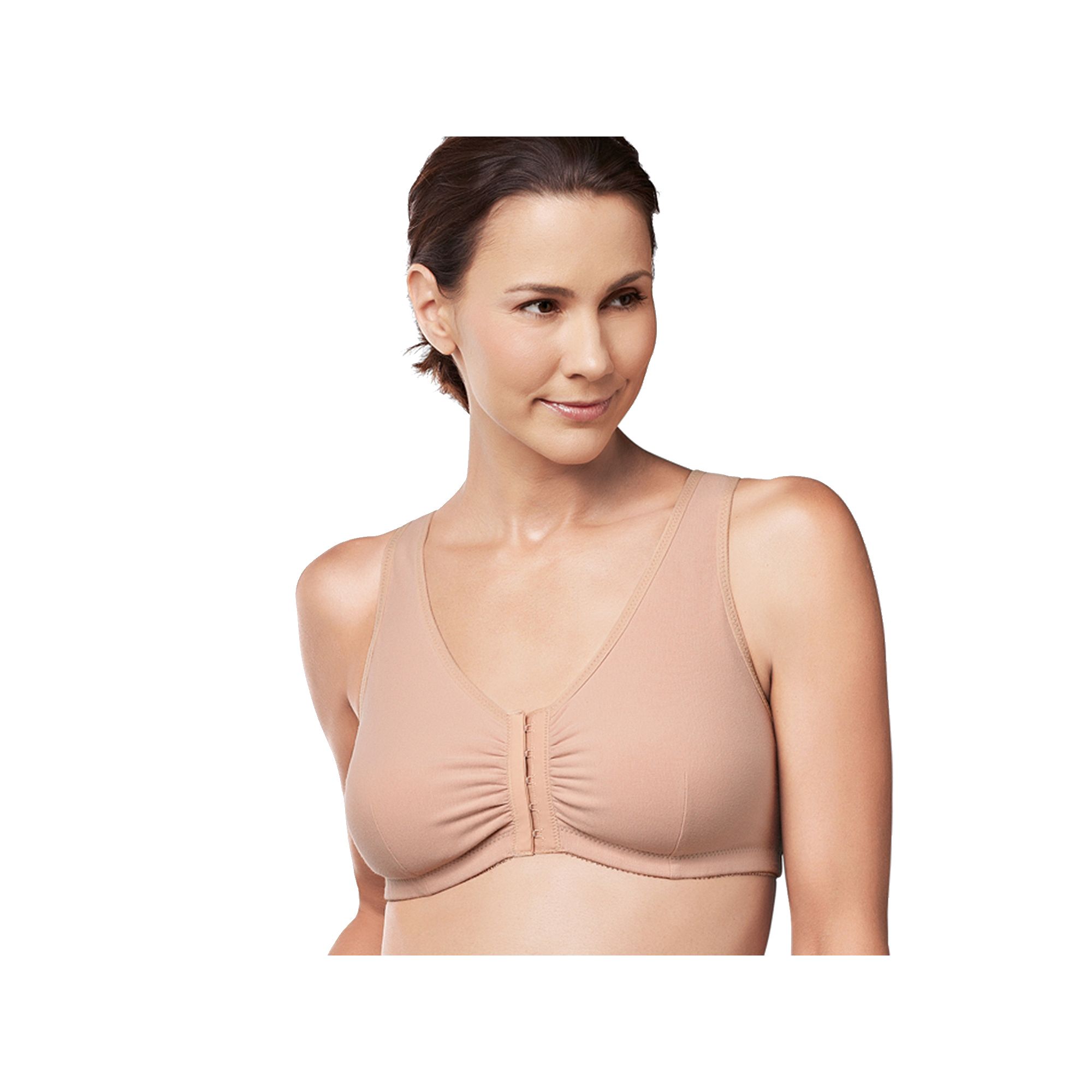 Amoena Mastectomy Bra: Frances Wireless Front Closure, Womens, Size: Large